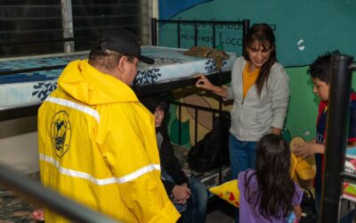 483 personas han sido trasladadas a albergues por emergencia de lluvias