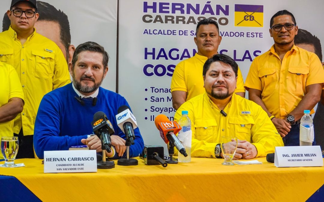 Hernán Carrasco busca liderar la alcaldía de San Salvador Este