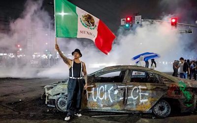 Protestas migratorias se agudizan en Los Ángeles, Estados Unidos